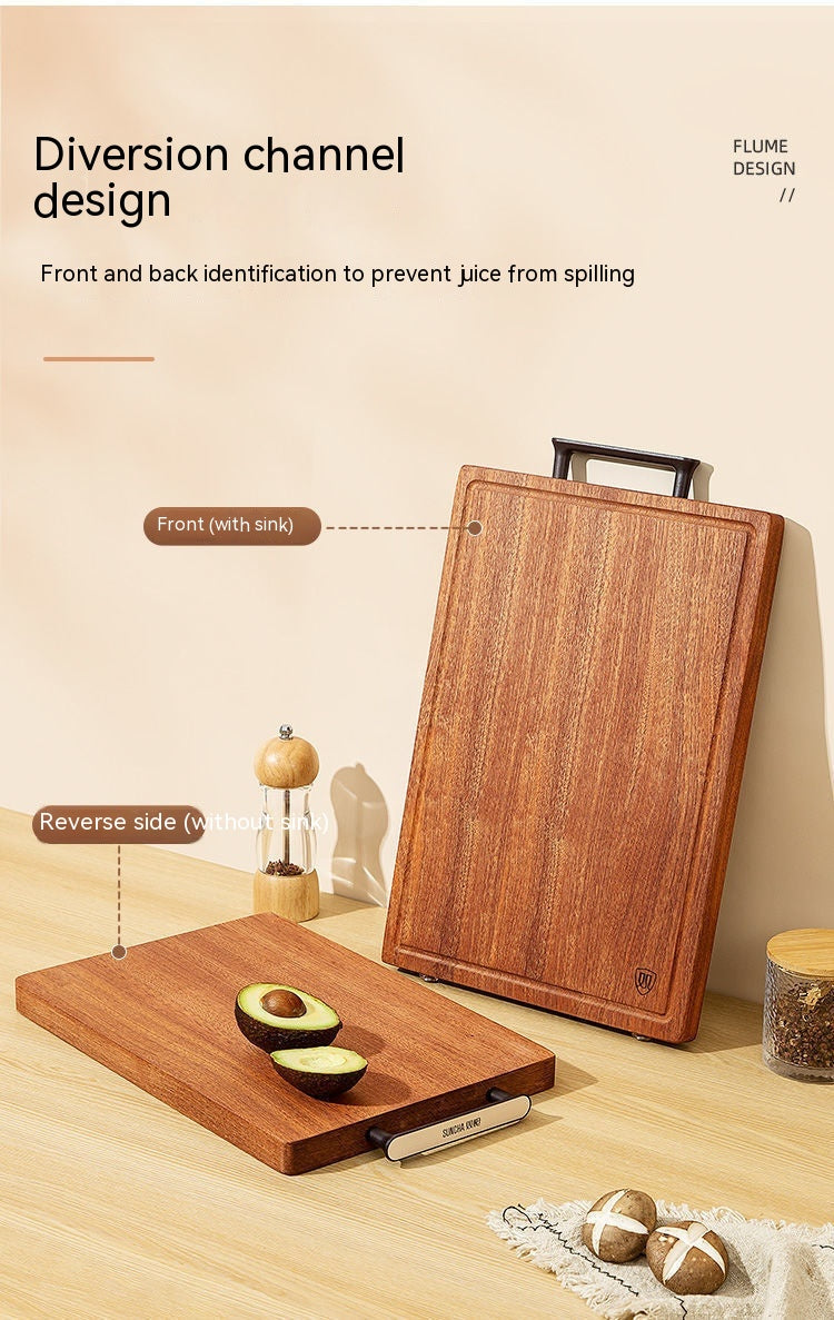 Ebony Cutting Board Solid Wood Household Cutting Board