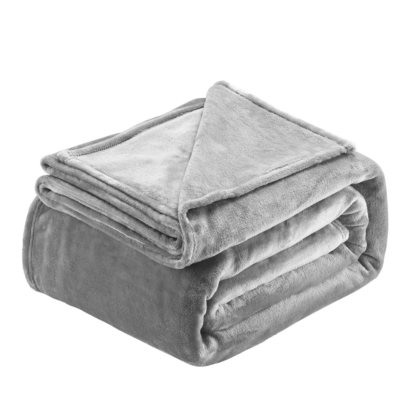 King Size Blanket, 108 X 90 Inches, Lightweight And Fuzzy Throw Blanket For Bed, Cozy Grey King Blanket For All Season, Warm Plush Machine Washable Bedding, Grey