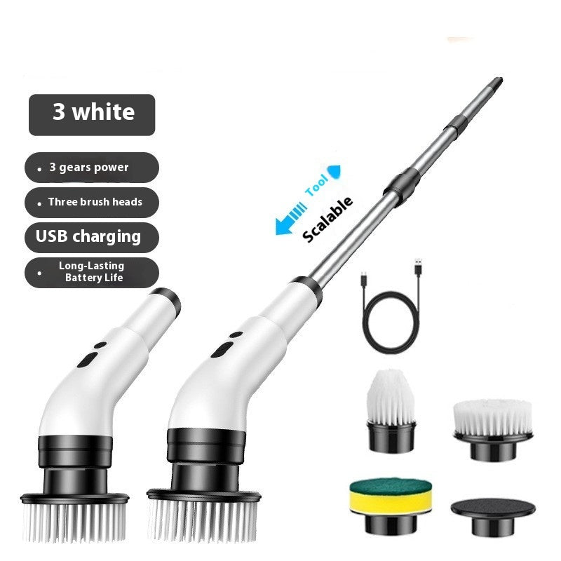 Electric Multifunction Cleaning Brush Long Handle Mop Household